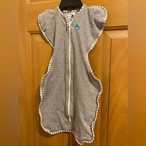 Love to Swaddle Up  Gray Kids Sleep Sack